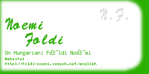 noemi foldi business card